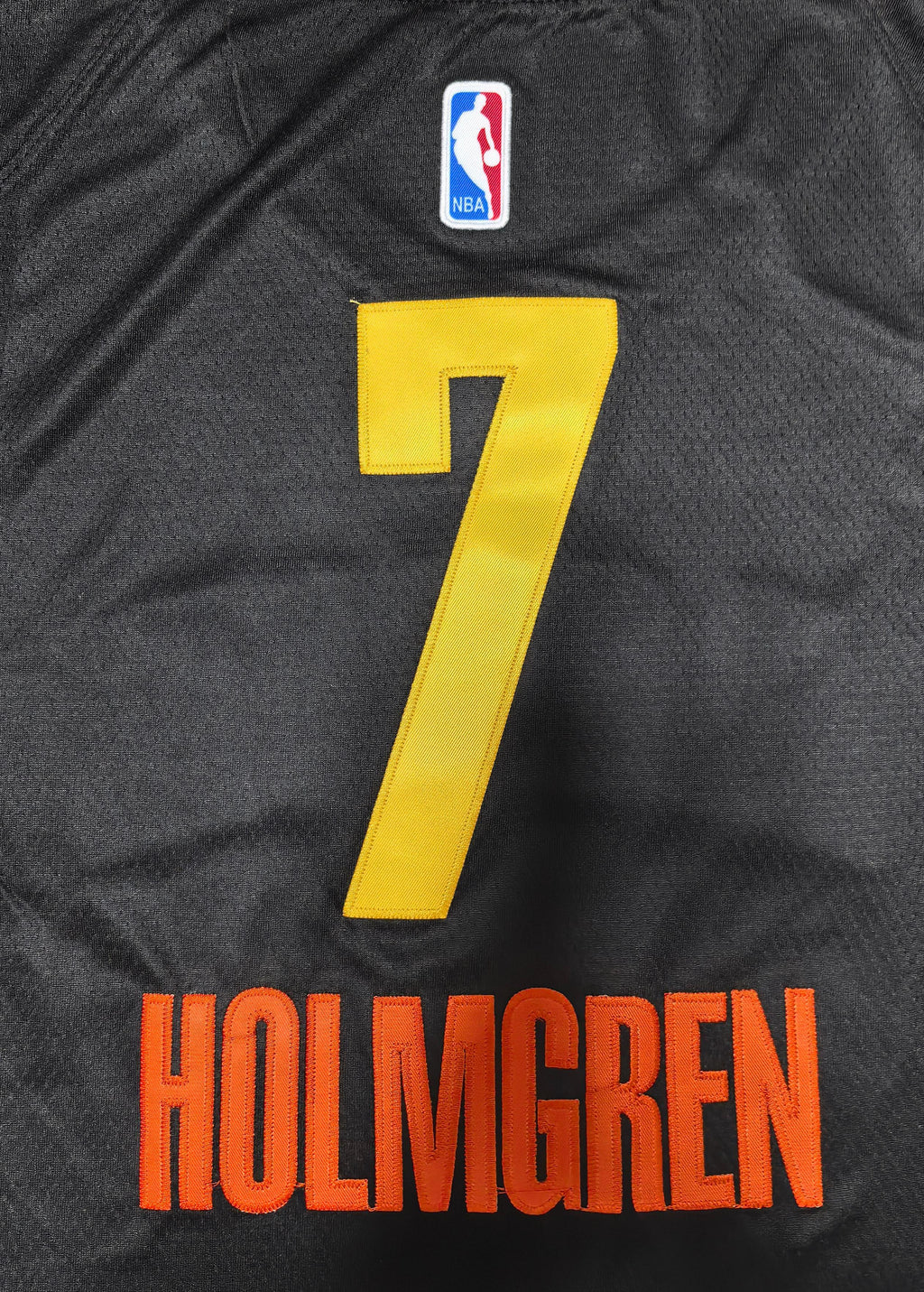NBA Oklahoma City Thunder #7 Chet Holmgren City Edition Black Jersey