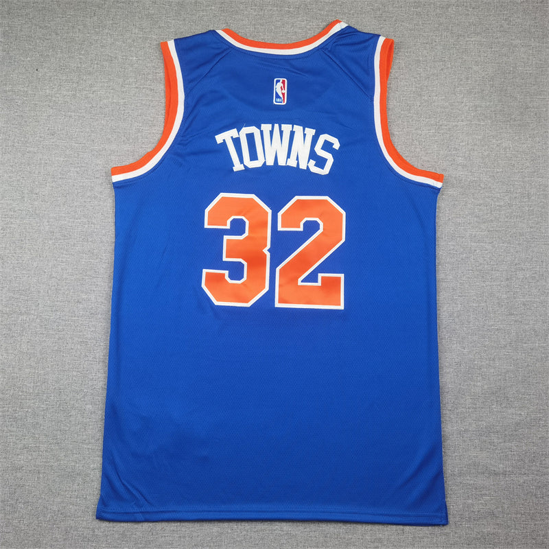 Knicks #32 Icon Edition Blue Jersey