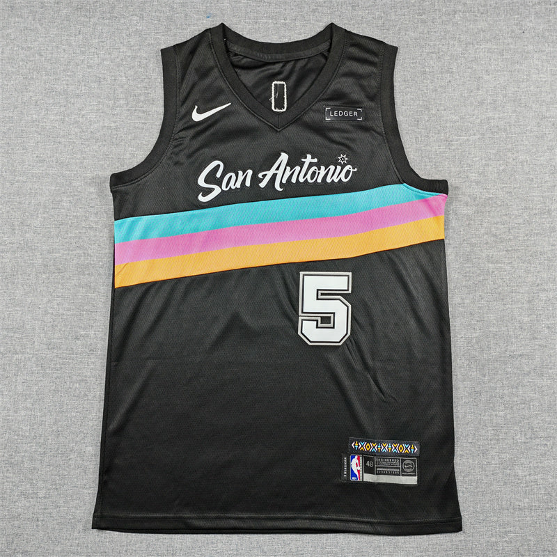 San Antonio Spurs City Edition Black Swingman Jersey