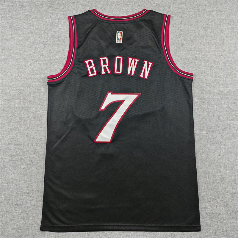 76ers #7 Joel Embiid Black Statement Jersey — The Process