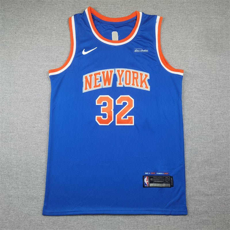 Knicks #32 Icon Edition Blue Jersey