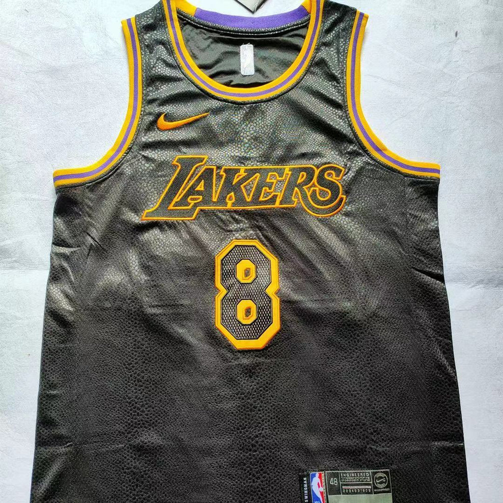 Lakers #8/#24 Snake Print Nike Jersey
