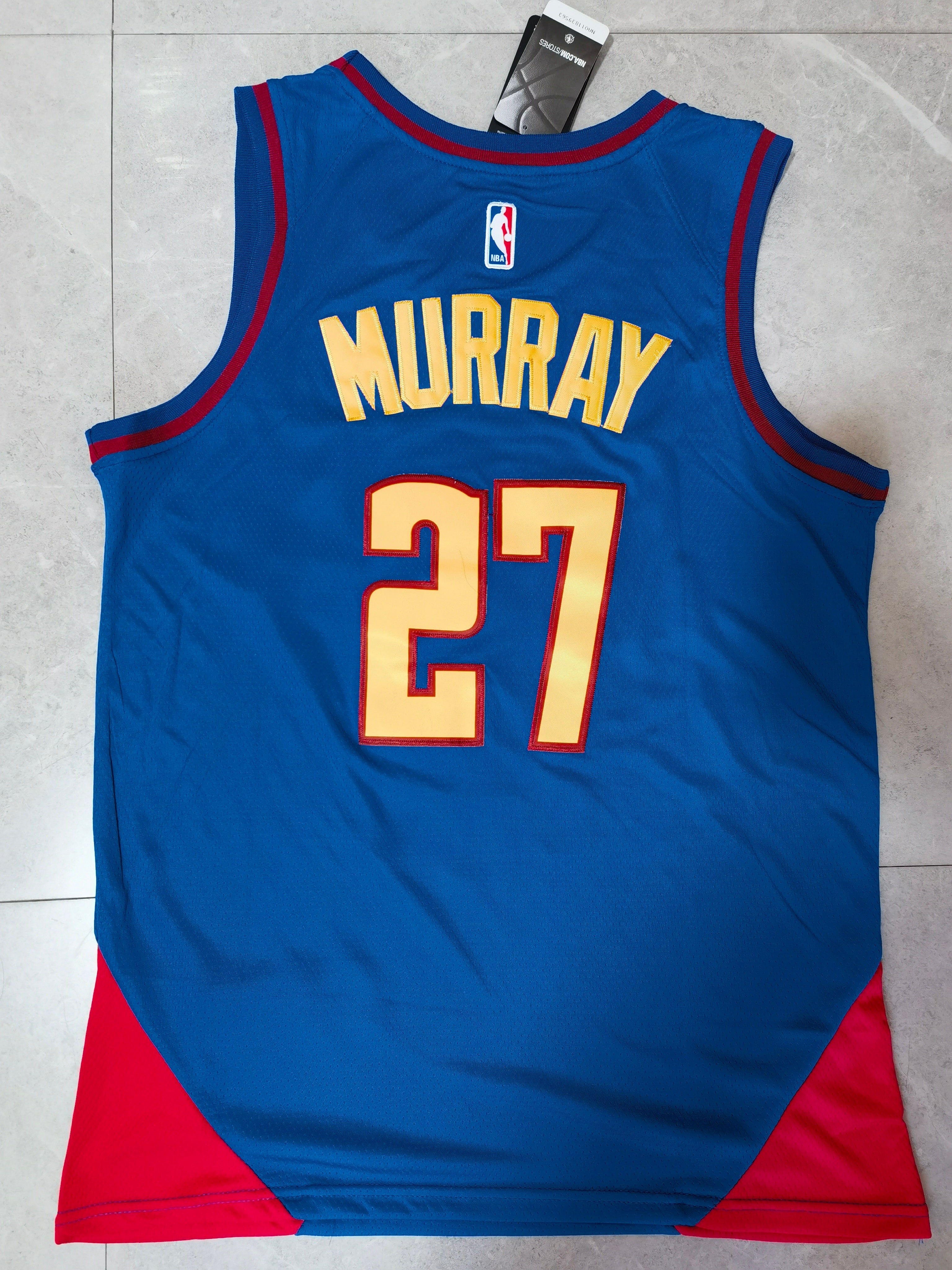22-23 NBA Denver Nuggets #27 Jamal Murray Statement Edition Blue Jersey
