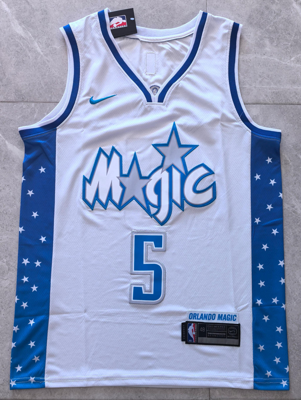 NBA Orlando Magic #5 Paolo Banchero City Edition White Jersey