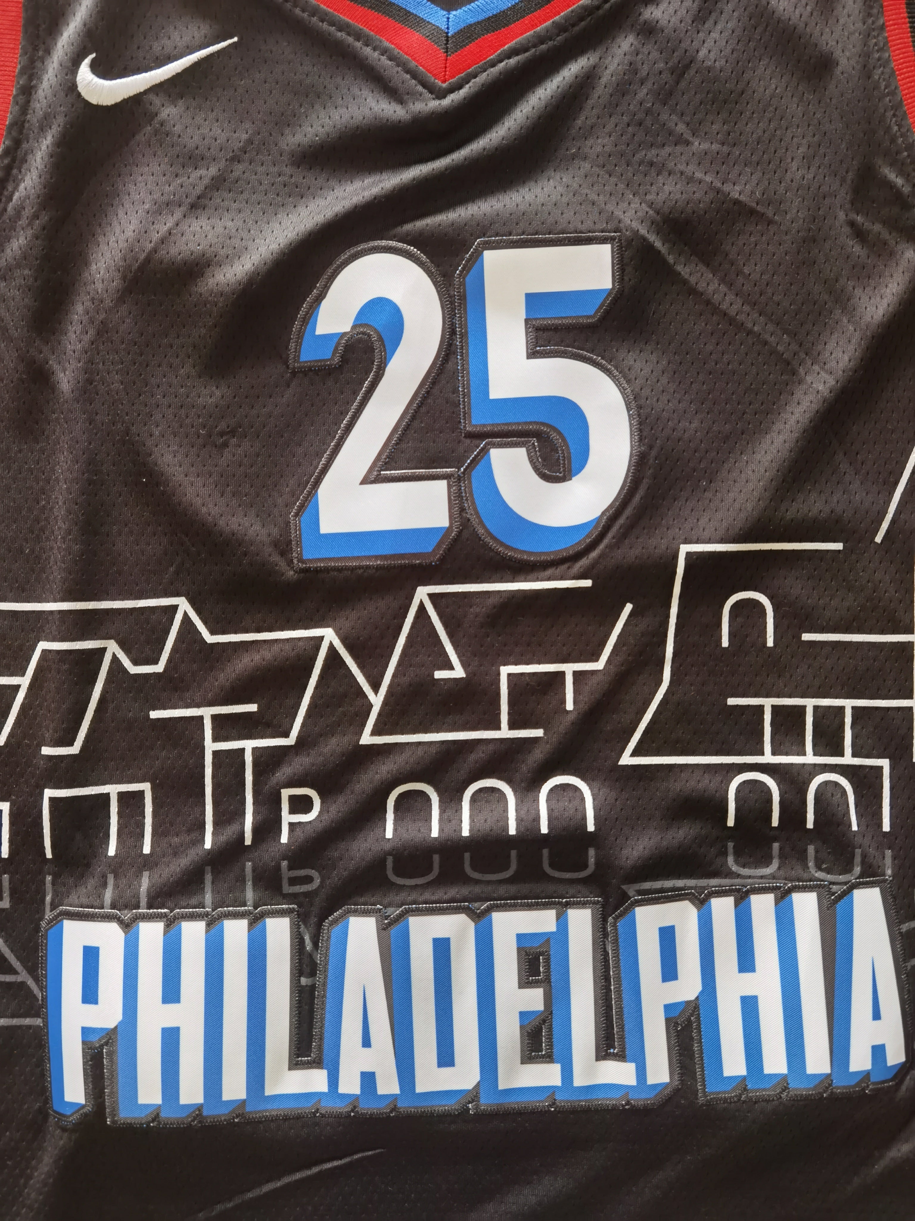 2020-21 NBA Philadelphia 76ers #25 Ben Simmons City Edition Black Jersey