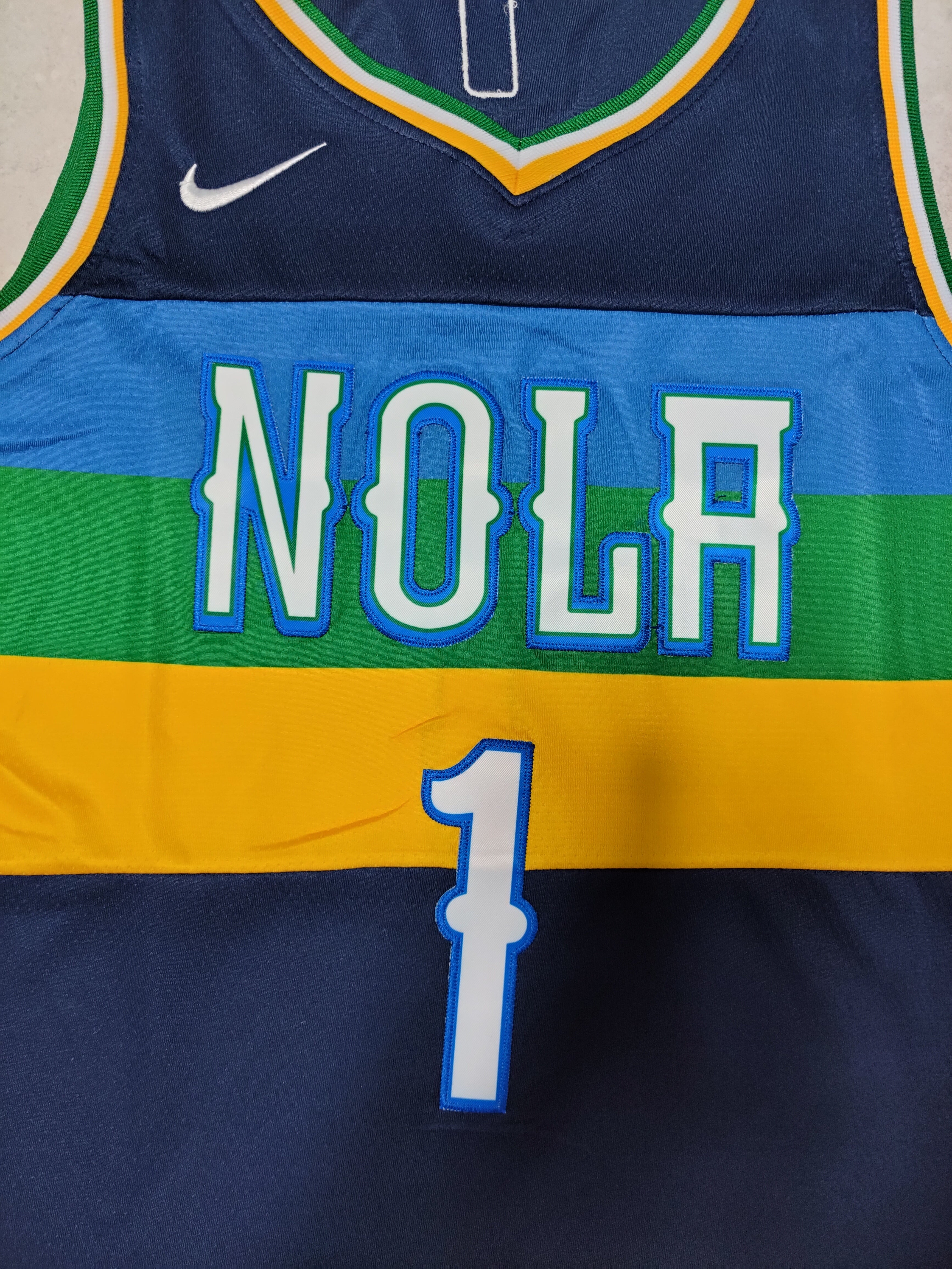 22-23 NBA New Orleans Pelicans #1 Zion Williamson Navy Blue Jersey