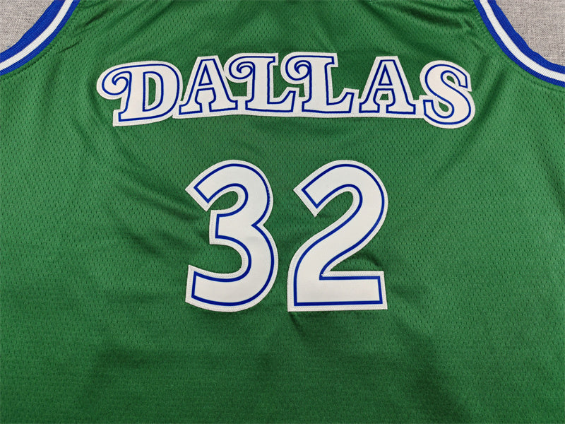 Dallas Mavericks Hardwood Classic Green Fan Jersey