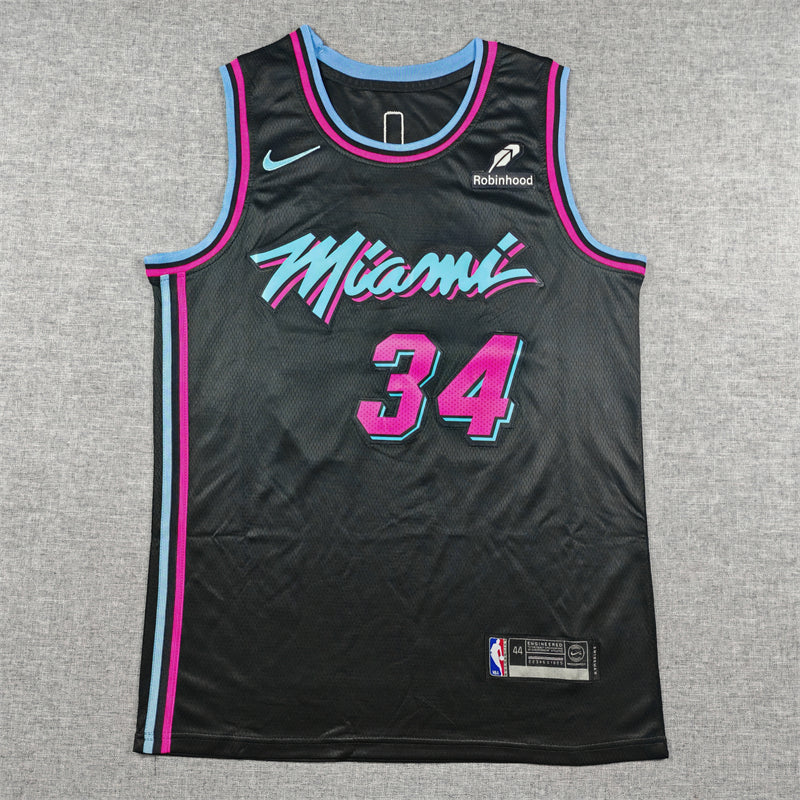 Heat #34 City Edition Black Jersey