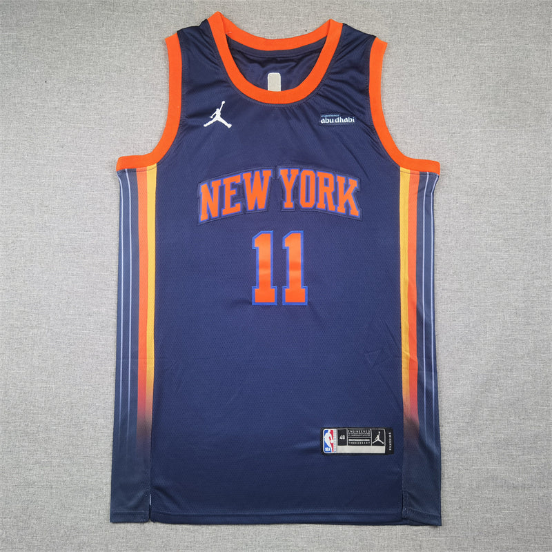 New York Knicks Statement Edition Navy Swingman Jersey