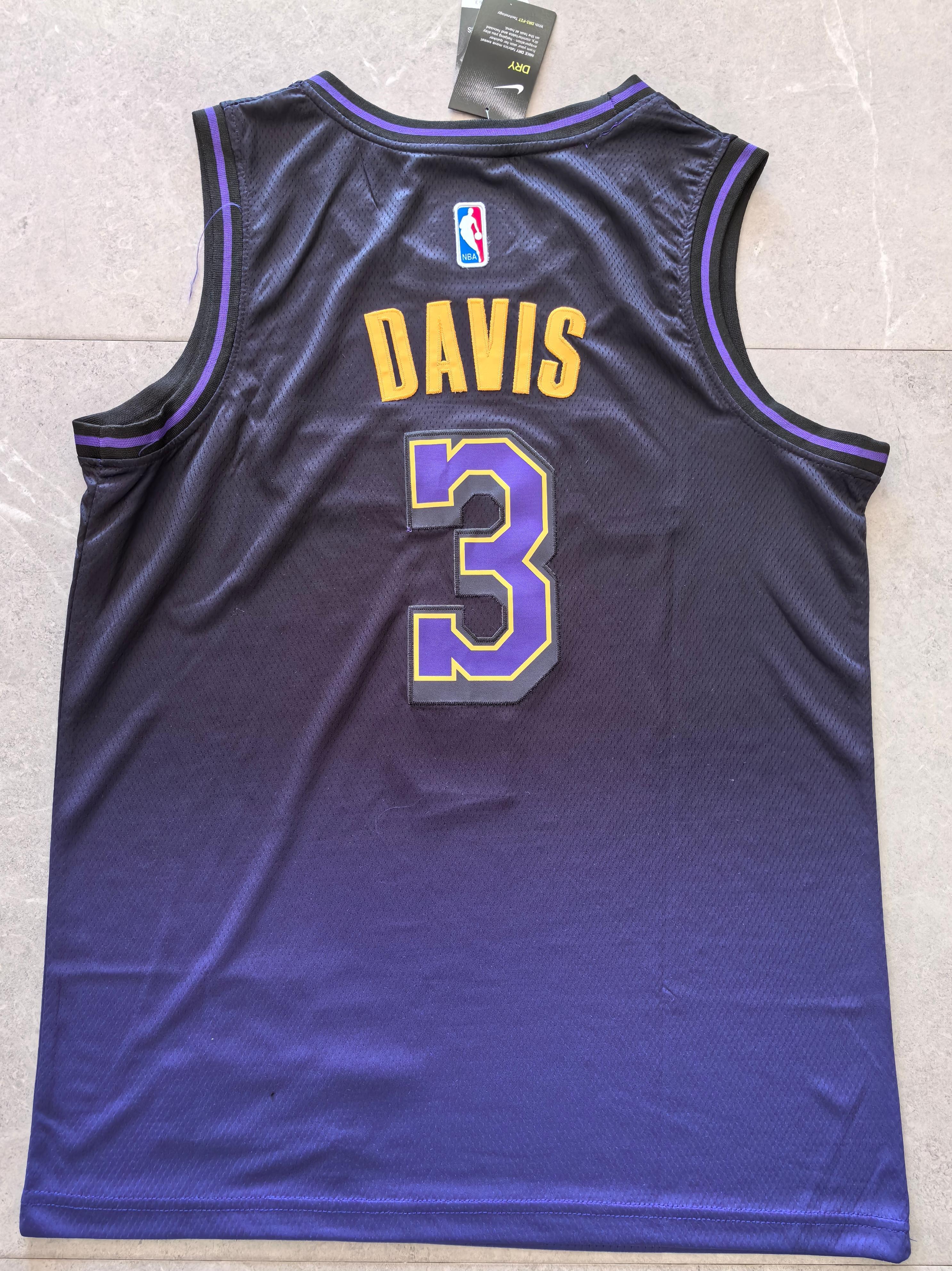 24-25 NBA Los Angeles Lakers #3 Anthony Davis City Edition Gradient Purple Jersey