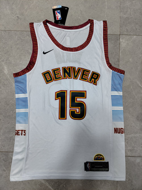 22-23 NBA Denver Nuggets #15 Nikola Jokic White City Edition Jersey