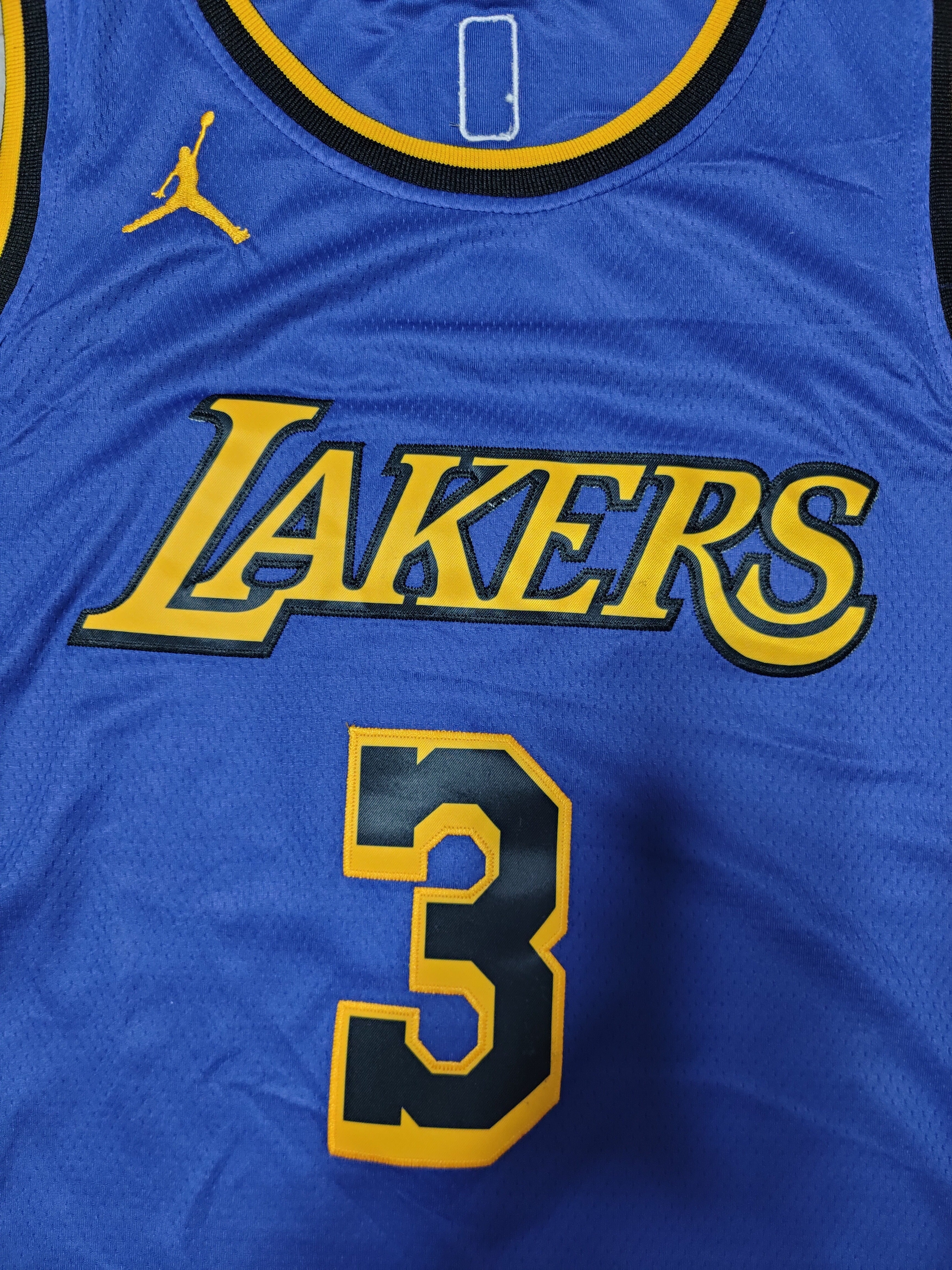 23-24 NBA Los Angeles Lakers #3 Anthony Davis NBA Finals Purple Jersey