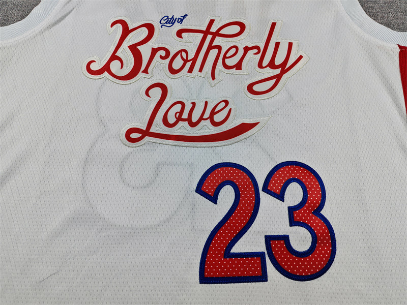 76ers #23 James Harden White 2023 City Edition Jersey — Philly's Beard Has Arrived