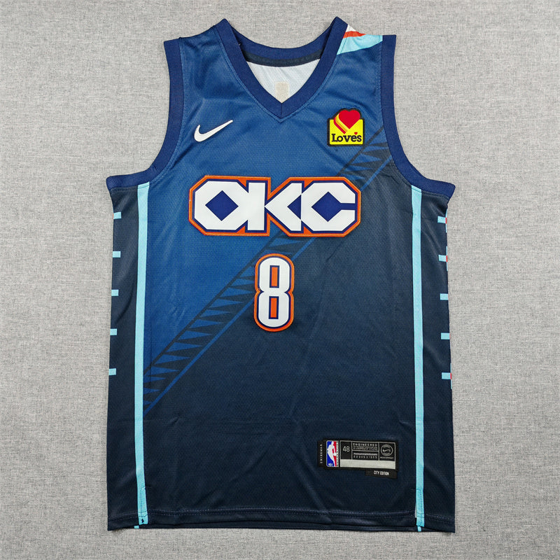 Oklahoma City Thunder City Edition Blue Next Gen Jersey
