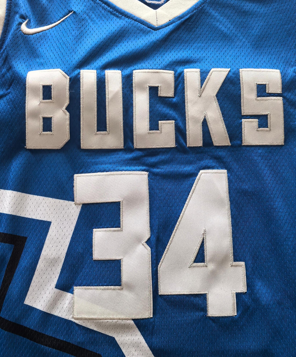 24-25 NBA Milwaukee Bucks #34 Giannis Antetokounmpo City Edition Blue Jersey