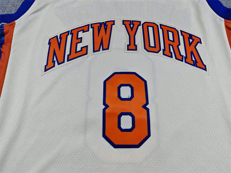 Knicks #8 City Edition White Jersey 2026