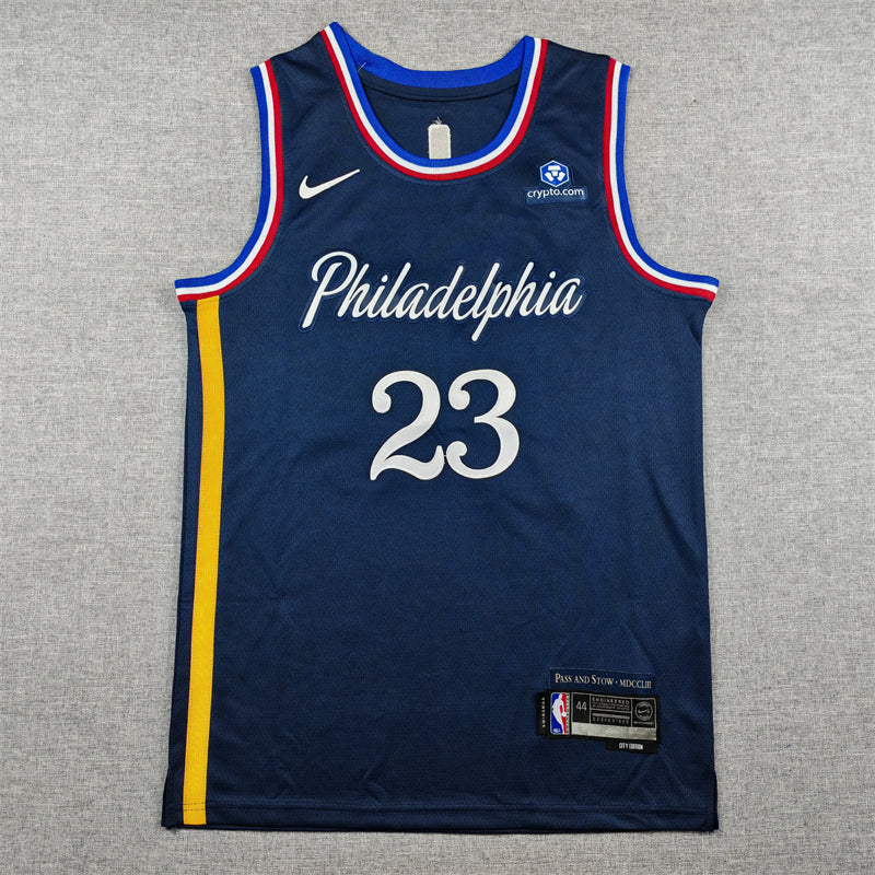 76ers #23 Navy Blue City Edition Jersey (2026)