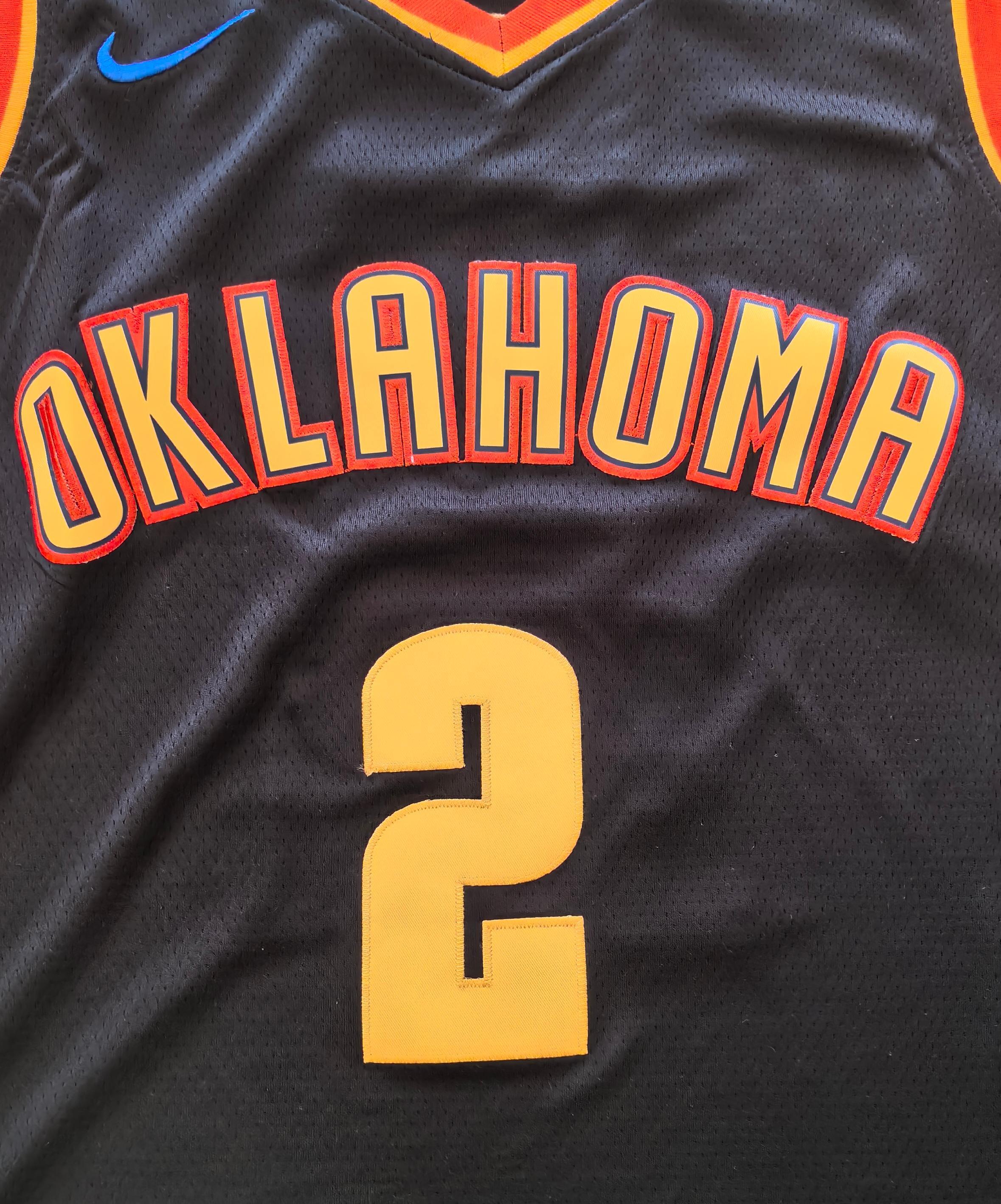 24-25 NBA Oklahoma City Thunder #2 Shai Gilgeous-Alexander City Edition Gray Jersey