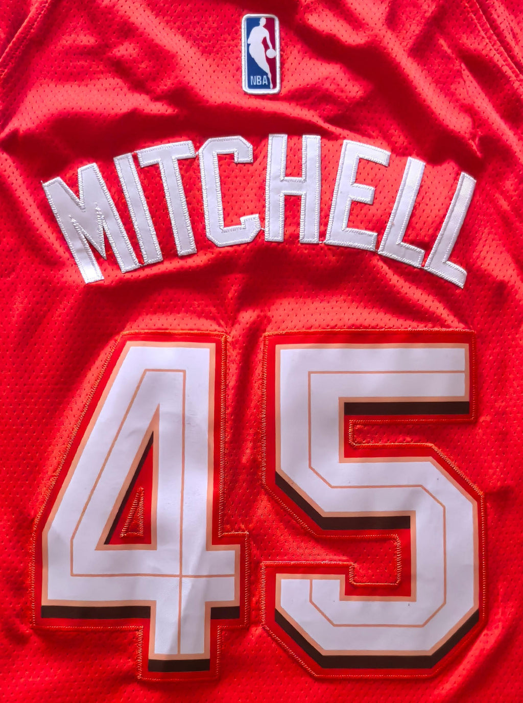 NBA Cleveland Cavaliers #45 Donovan Mitchell City Edition Orange Jersey