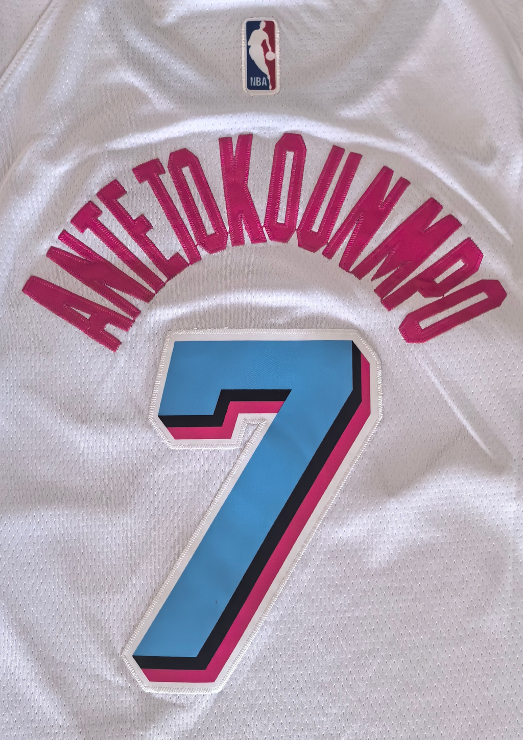 Heat #7 Giannis Antetokounmpo City Edition White Jersey