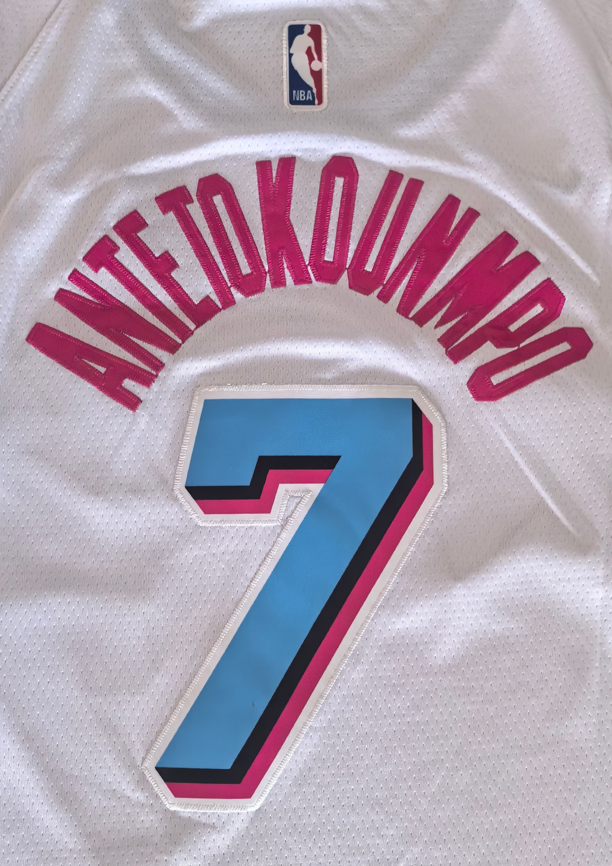 Heat #7 Giannis Antetokounmpo City Edition White Jersey