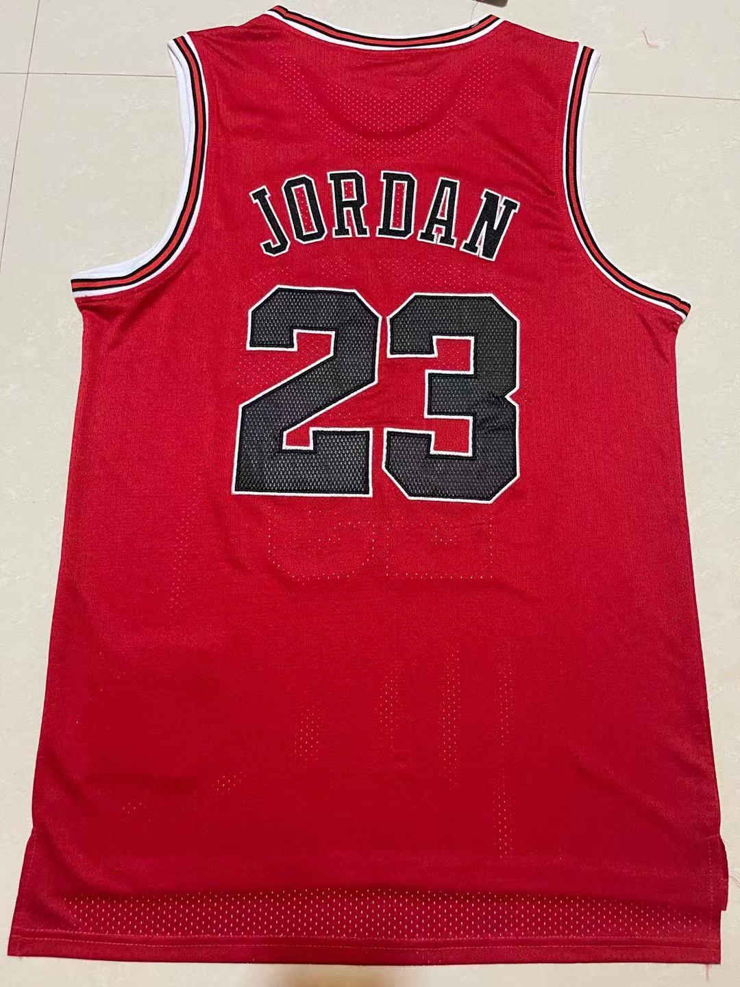 Bulls #23 Red Vintage Nike Jersey
