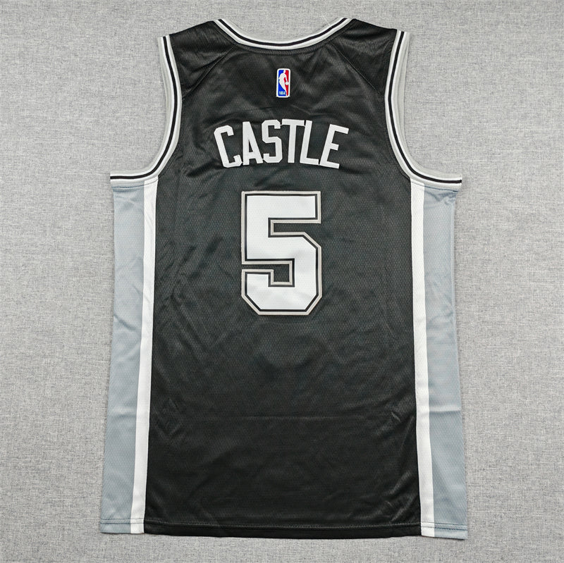 San Antonio Spurs Statement Edition Black Swingman Jersey