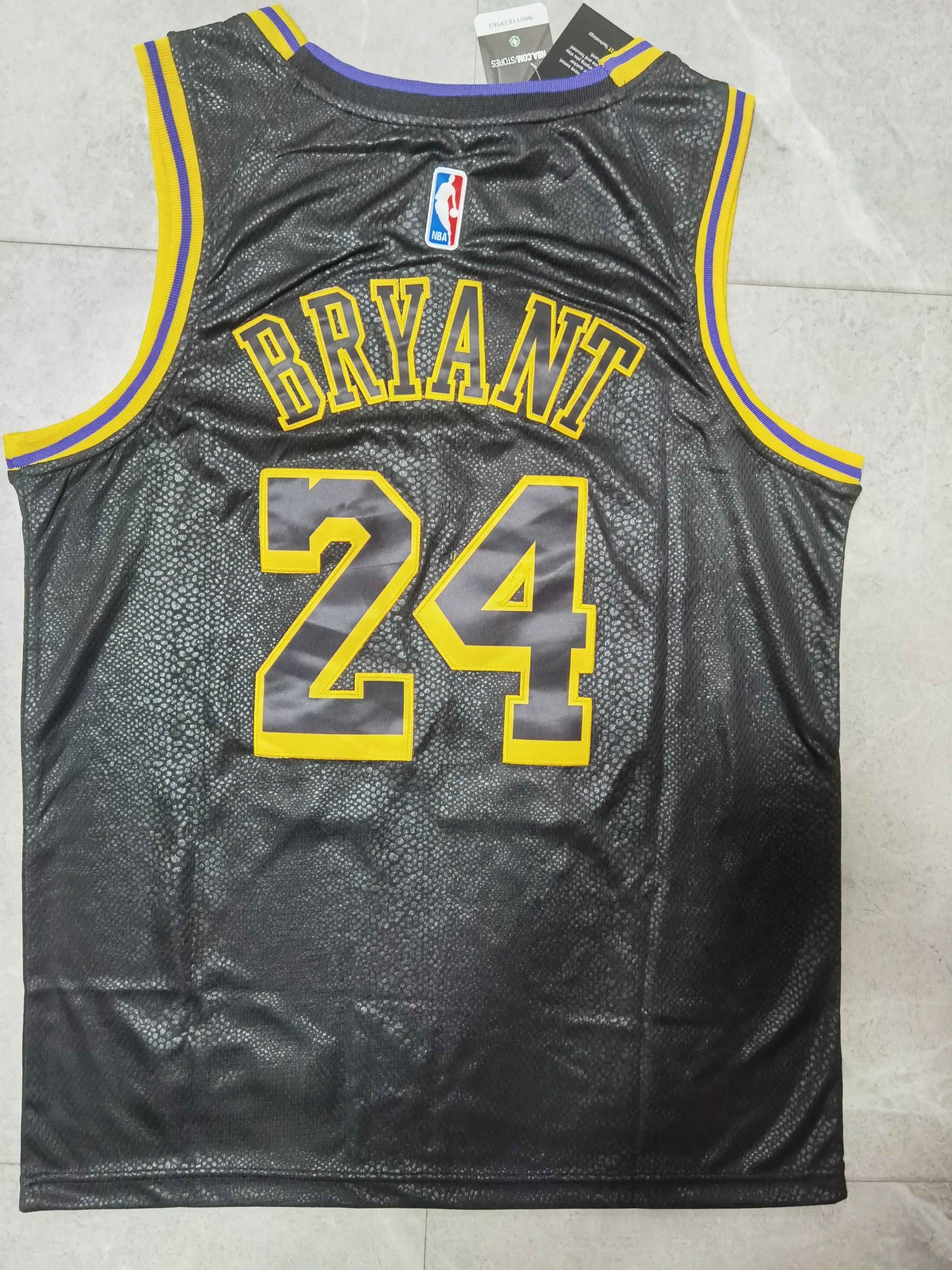 Nike NBA Los Angeles Lakers #24 Kobe Bryant Mamba Mentality City Edition Swingman Jersey – Black