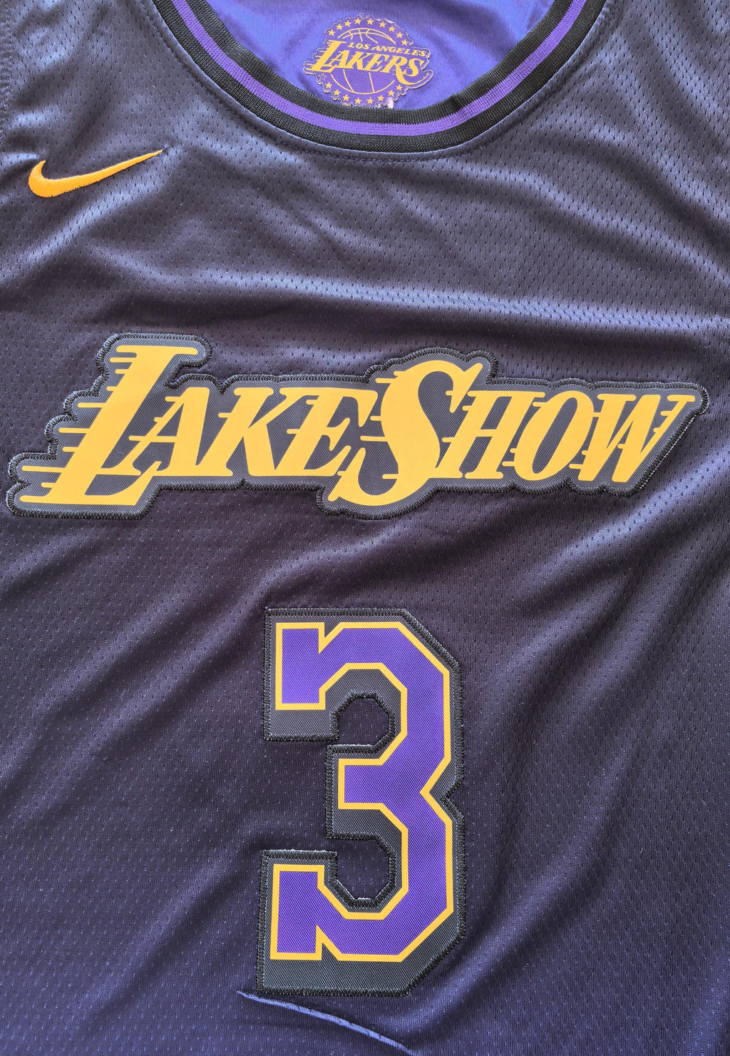 24-25 NBA Los Angeles Lakers #3 Anthony Davis City Edition Gradient Purple Jersey