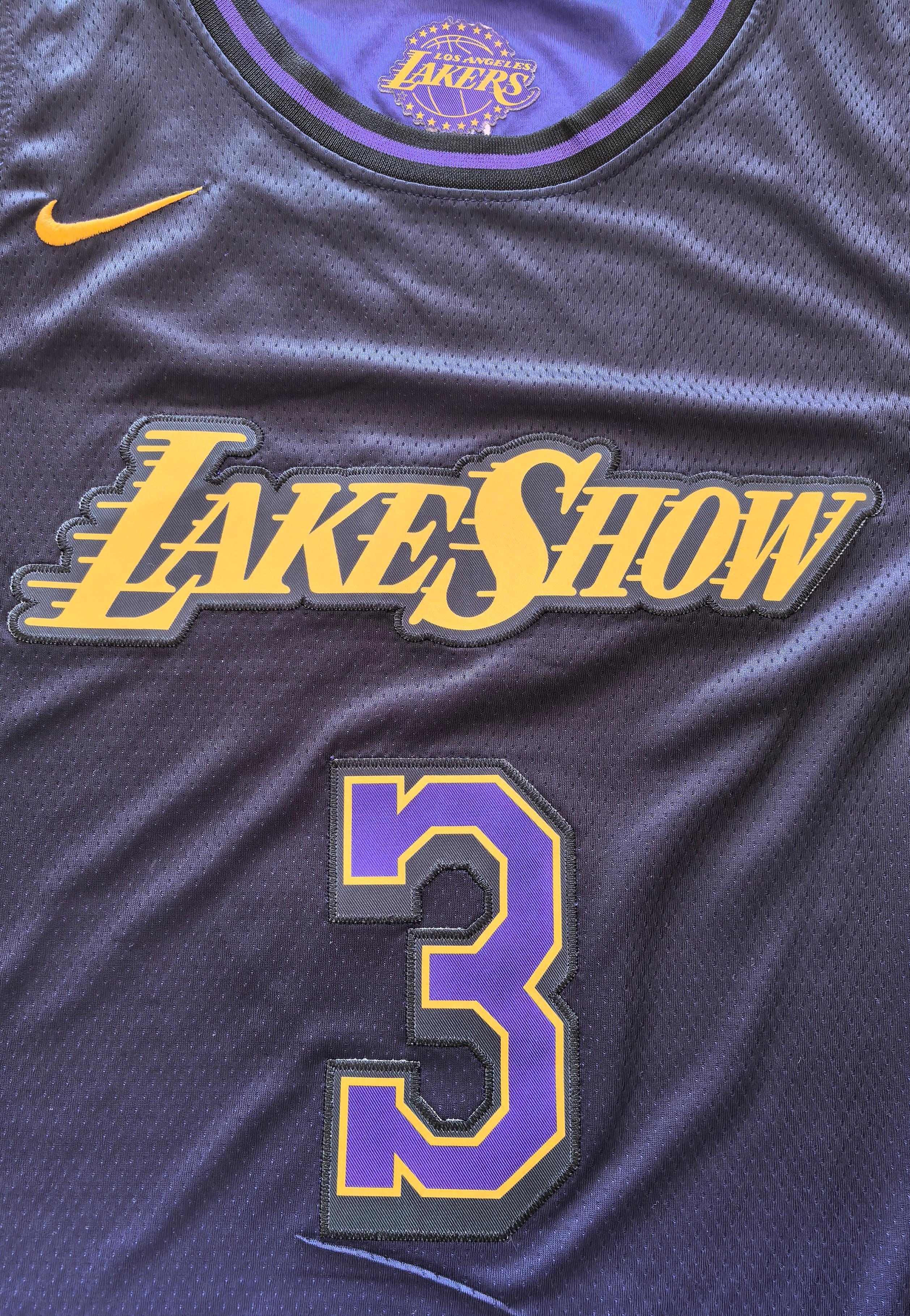 24-25 NBA Los Angeles Lakers #3 Anthony Davis City Edition Gradient Purple Jersey