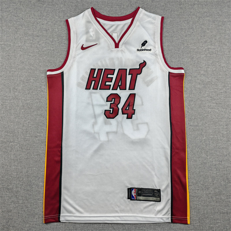 Heat #34 Association Edition White Jersey