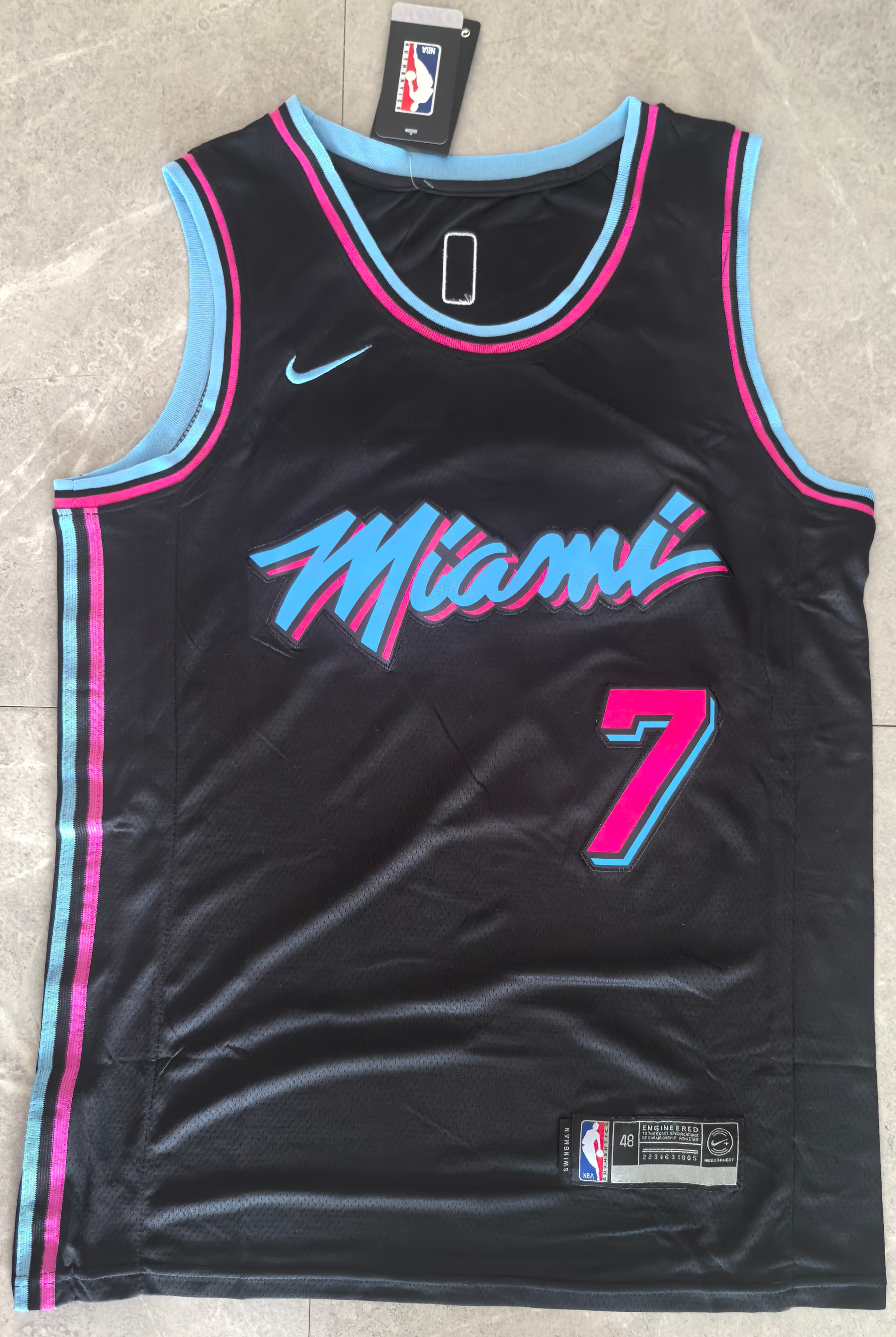 Heat #7 Giannis Antetokounmpo Black City Edition Jersey