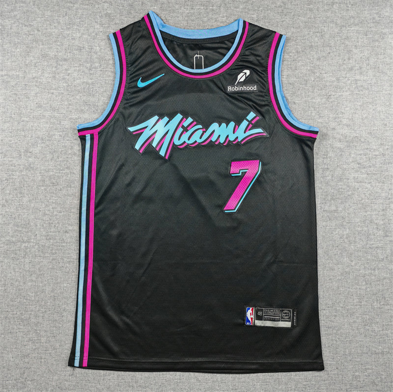 Heat #7 City Edition Black Jersey