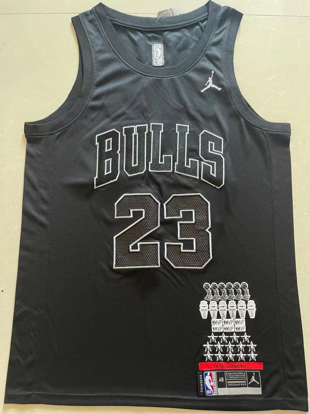 Bulls #23 Black Michael Jordan Jersey