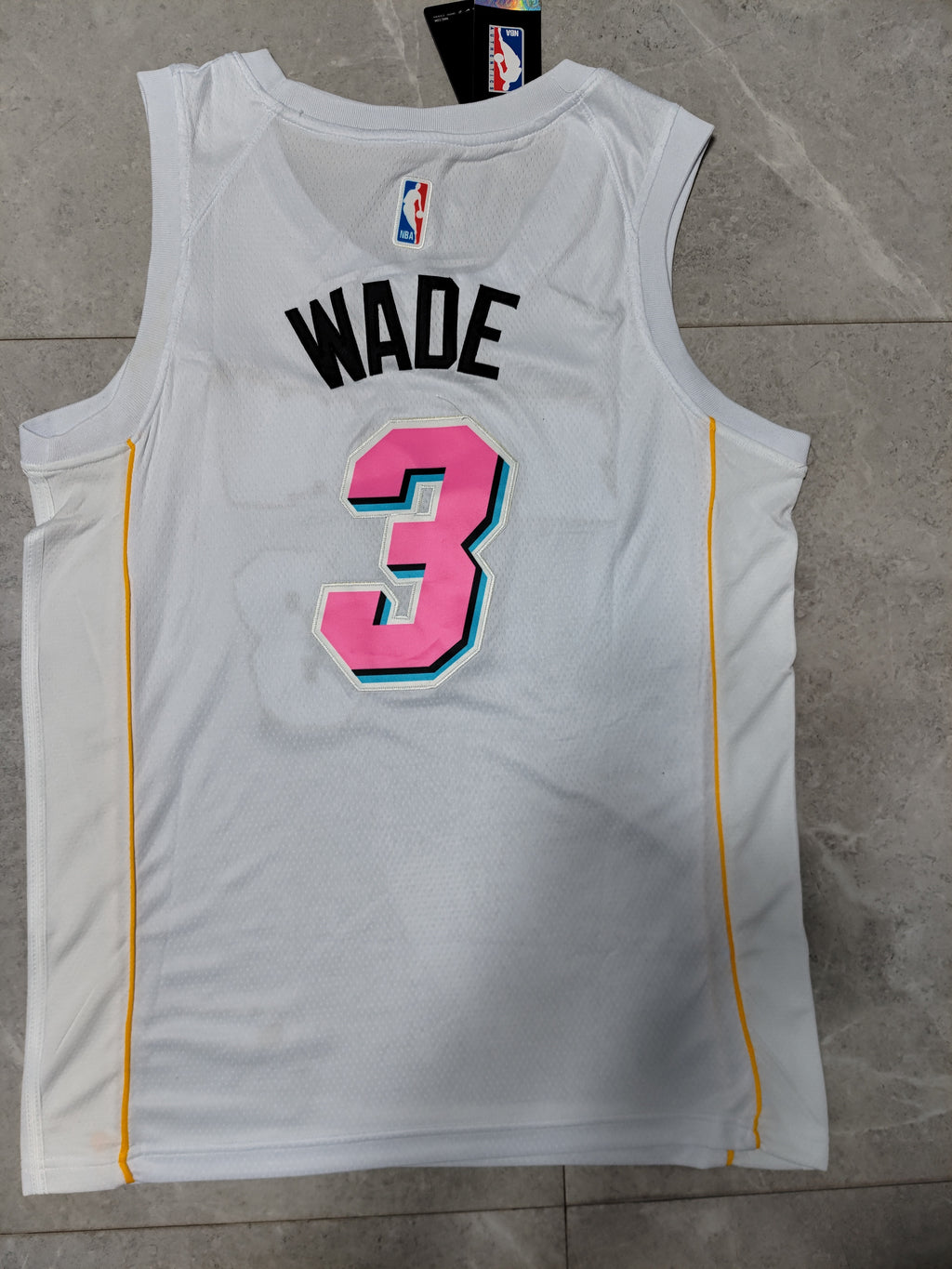 Miami Heat #3 Dwyane Wade City Edition White Swingman Jersey