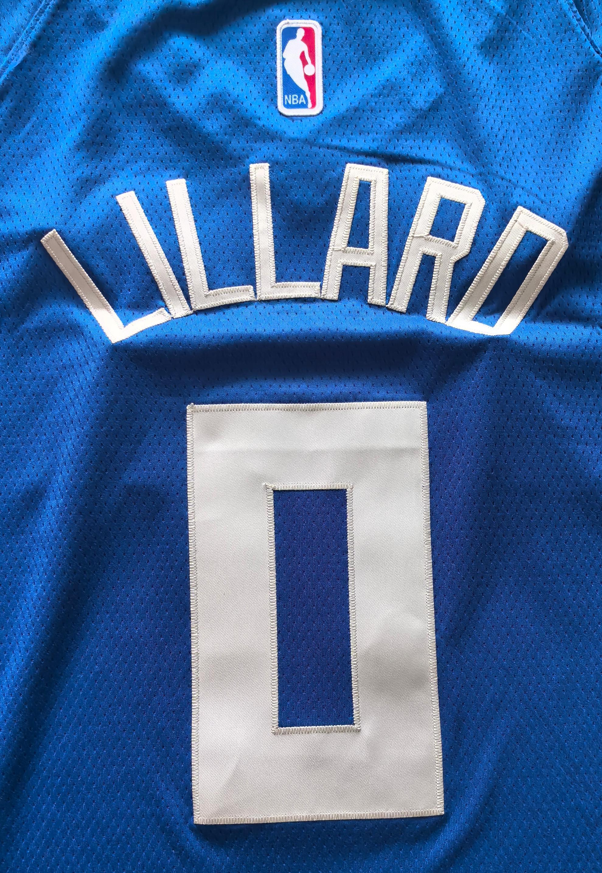 24-25 NBA Milwaukee Bucks #0 Damian Lillard City Edition Blue Jersey