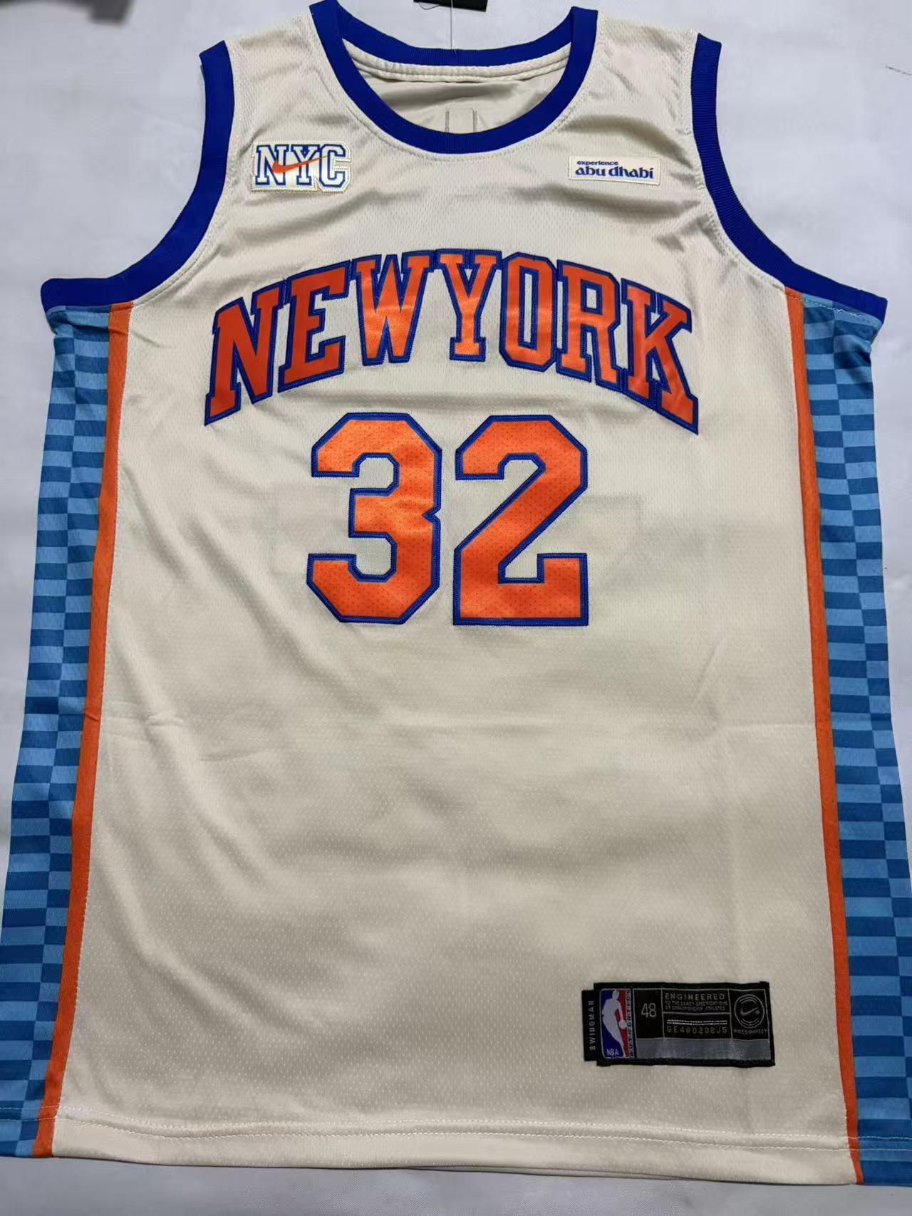 New York Knicks Statement Edition Cream Swingman Jersey