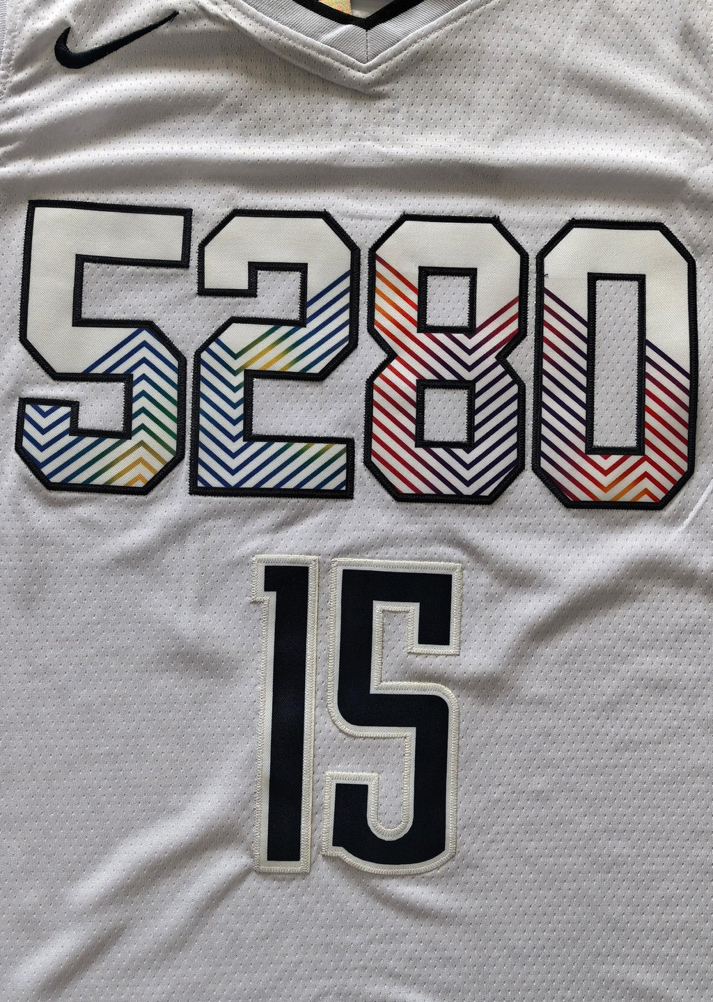 24-25 NBA Denver Nuggets #15 Nikola Jokic City Edition White Jersey